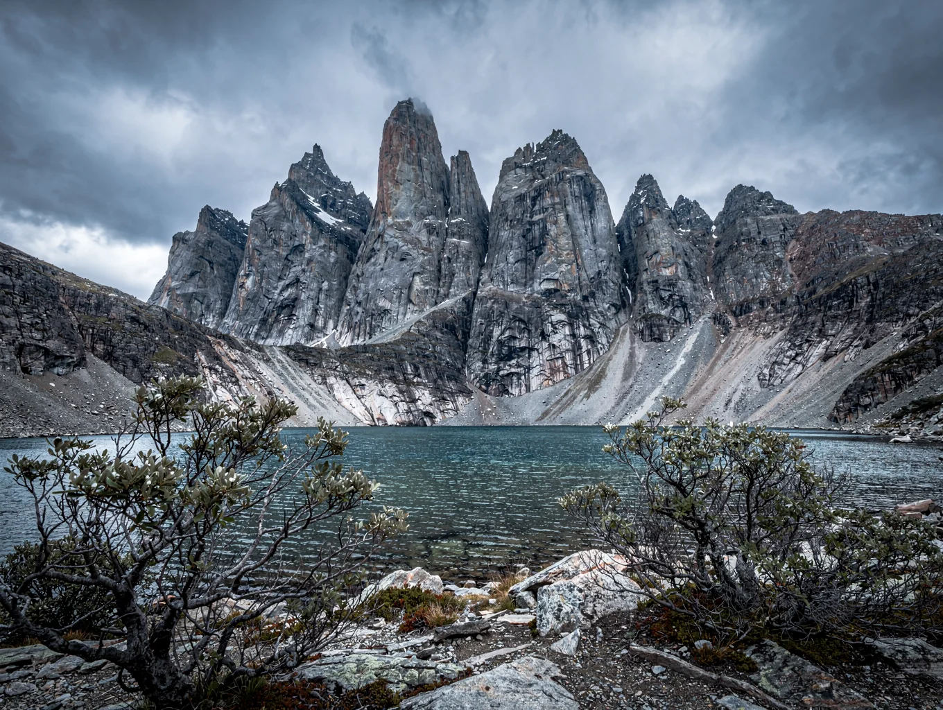 Museum-grade print of Patagonia peaks